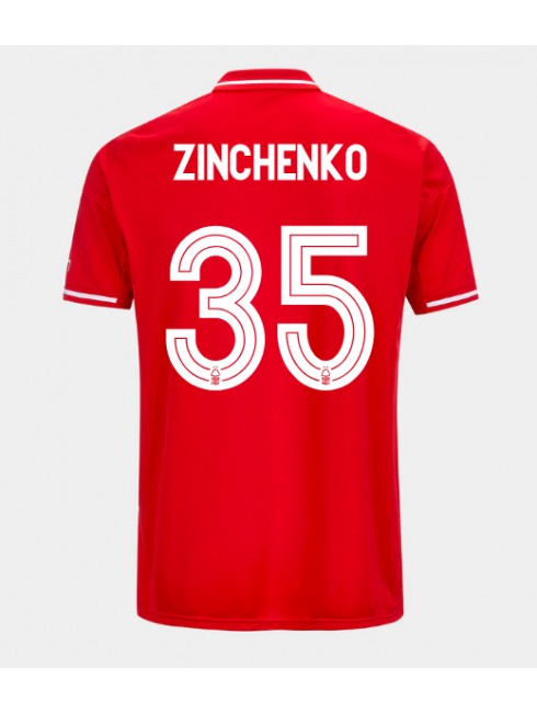 Nottingham Forest Oleksandr Zinchenko #35 Replika Hemmakläder 2025-26 Kortärmad Nottingham Forest Oleksandr Zinchenko #35 Replika Hemmakläder 2025-26 Kortärmad
